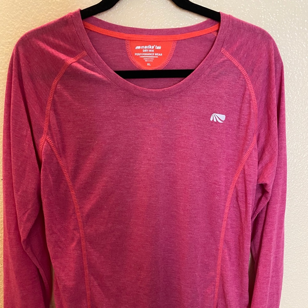 EUC- MARIKA-TEK, LONG SLEEVE PINK TOP, XL